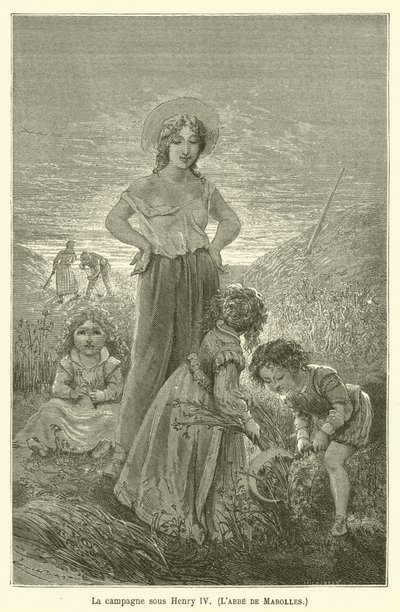 Das Land unter Heinrich IV., Der Abt von Marolles von after Emile Antoine Bayard