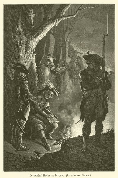 General Hoche im Biwak, General Hoche von after Emile Antoine Bayard