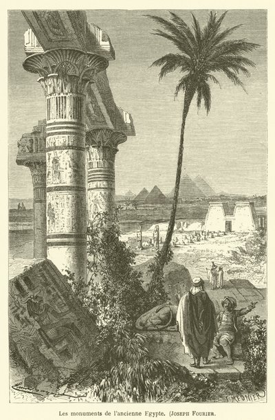 Die Denkmäler des alten Ägypten, Joseph Fourier von after Emile Antoine Bayard