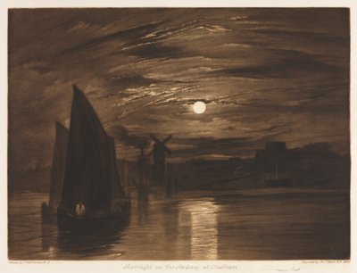 Mondlicht auf der Medway bei Chatham von after Frank Short