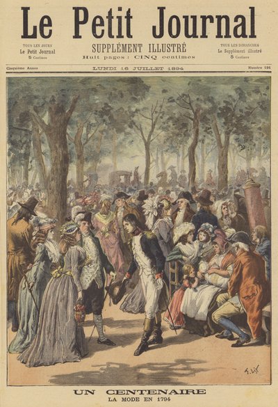 Ein Jahrhundert: Mode im Jahr 1794 von after Frederic Theodore Lix