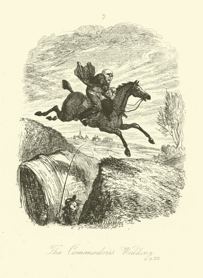 Illustration für Peregrine Pickle von Tobias Smollett von after George Cruikshank