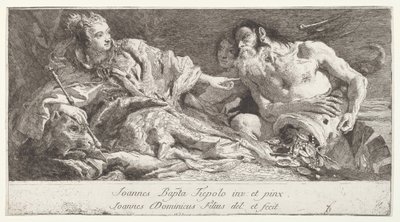 Venedig empfängt die Huldigung von Neptun von after Giovanni Battista Tiepolo Giovanni Domenico Tiepolo