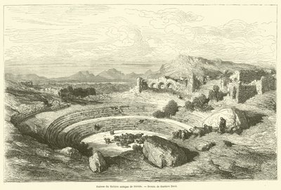 Ruinen des antiken Theaters von Merida von Gustave after Dore