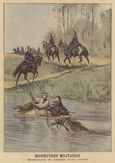 Militärmanöver der französischen Armee von after Henri Meyer