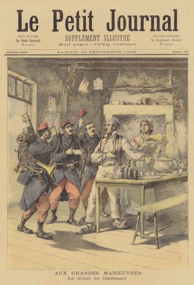 Französische Militärmanöver von after Henri Meyer
