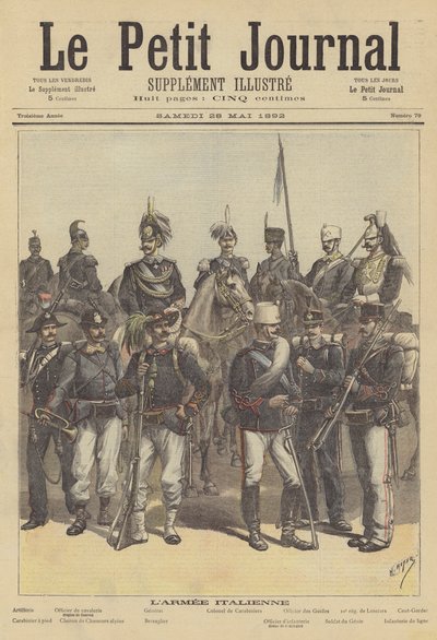 Soldaten der italienischen Armee von after Henri Meyer