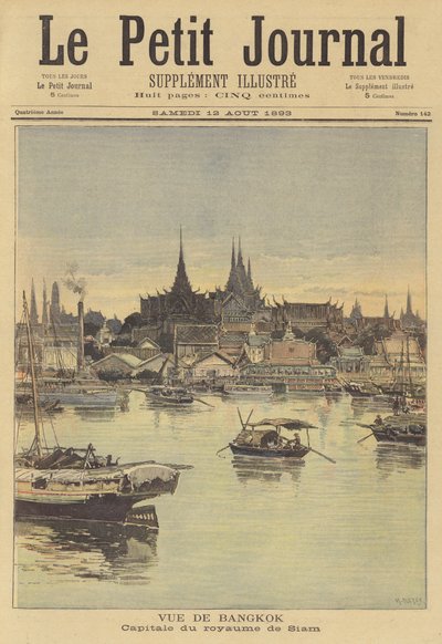 Ansicht von Bangkok von after Henri Meyer