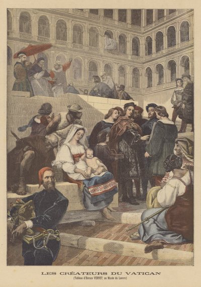 Die Schöpfer des Vatikans von after Horace Vernet
