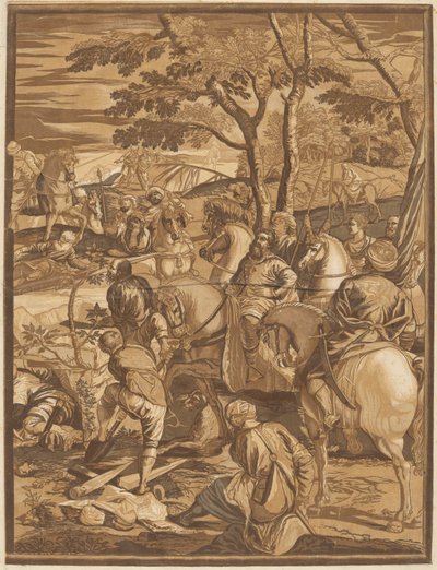 Die Kreuzigung (Rechtes Panel) von after Jacopo Tintoretto John Baptist Jackson