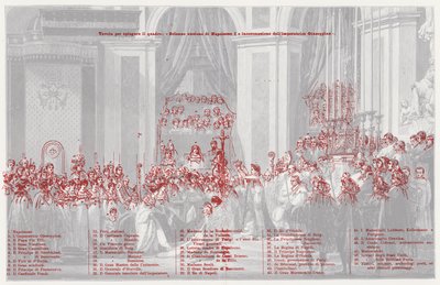 Die Krönung Napoleons zum Kaiser von Frankreich in Notre Dame de Paris, 1804 von after Jacques Louis David