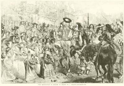 Die Restauration von Charles II. von after John Gilbert