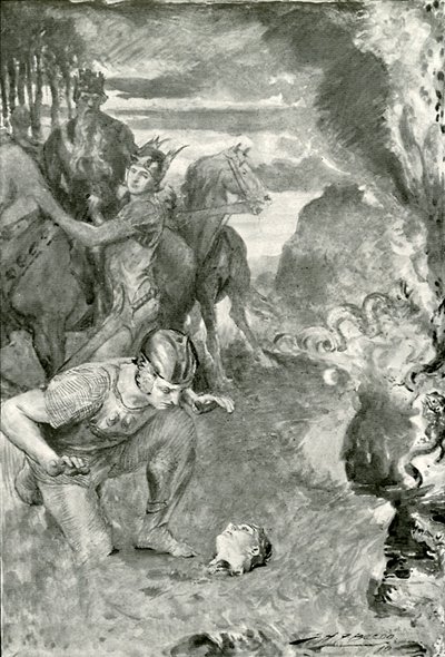 Beowulf findet den Kopf von Aschere von after John Henry Frederick Bacon