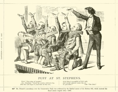 Puff bei St. Stephens von after John Tenniel