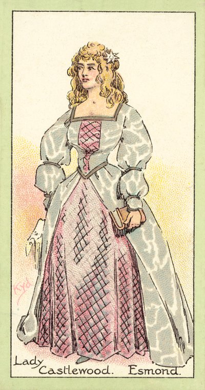 Lady Castlewood, Esmond (Chromolitho) von after Joseph Clayton Clarke