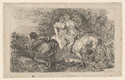 Die Flucht der Cloelia von after Livio Mehus Jean Honoré Fragonard