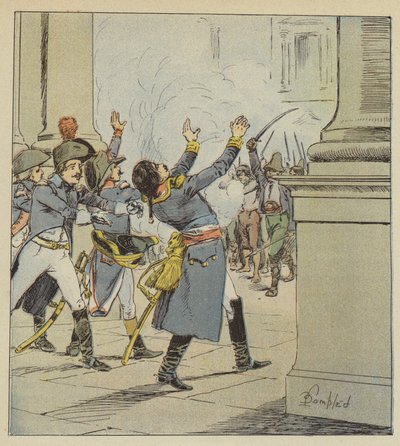 Tod von Duphot von after Louis Charles Bombled
