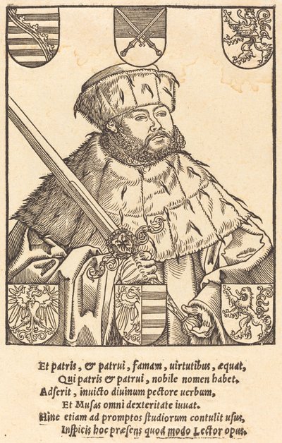 Johann Friedrich der Großmütige in Kurfürstenroben (rechts) von after Lucas Cranach the Younger