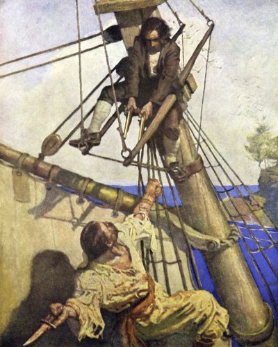 Illustration für Die Schatzinsel von after Newell Convers Wyeth