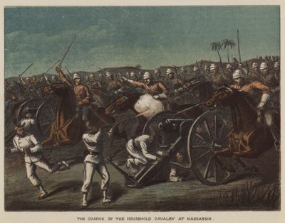 Der Angriff der Household Cavalry bei Kassassin von after Richard Simkin