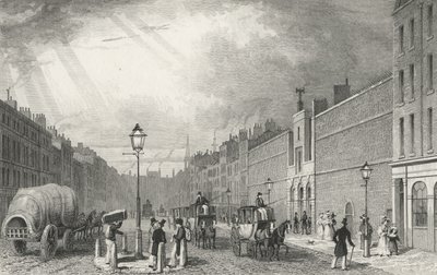 Farringdon Street und das Fleet-Gefängnis, 1830 von Thomas Hosmer after Shepherd
