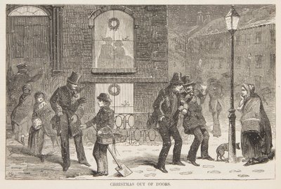 Weihnachten im Freien von after Winslow Homer