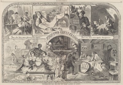 Erntedankfest, 1860 - Die zwei großen Klassen der Gesellschaft von after Winslow Homer