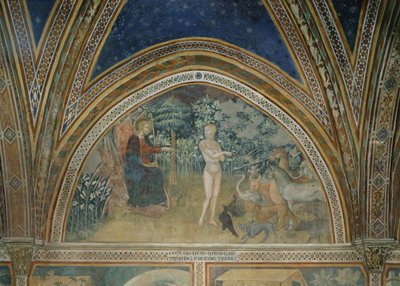Die Erschaffung der Tiere von also Manfredi de Battilori Bartolo di Fredi