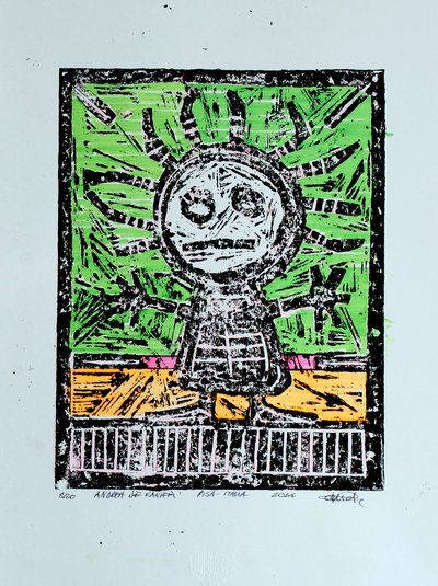 Lebendiger primitiver Charakter von andrea de ranieri