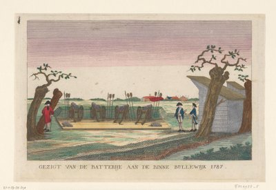 Batterie an der Binnen Bullewijk, 1787 von anonymous (attributed to)