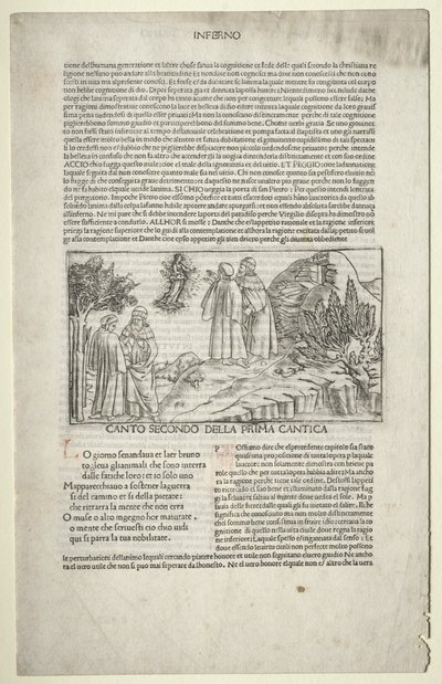 Dante und Virgil mit der Vision von Beatrice von attributed to Baccio Baldini (Italian, c. 1436 1487)