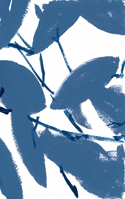 Abstraktes Blaues Laub von cartissi
