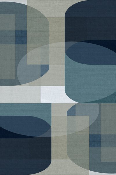 Abstrakte blaue Geometrien von cartissi