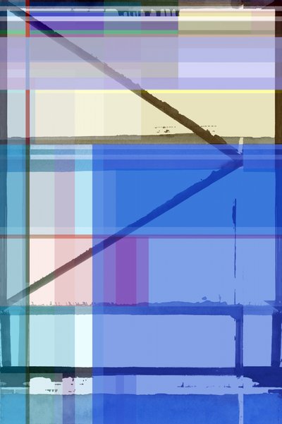 Abstrakte Blaue Geometrie von cartissi
