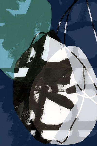 Abstrakte blaue Schichten von cartissi