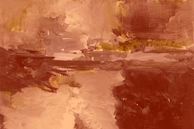 Abstrakte warme Landschaft von cartissi