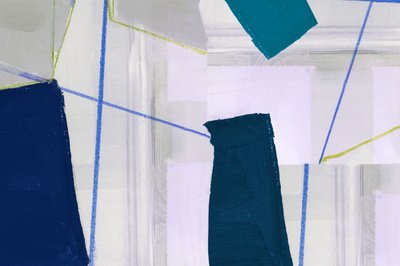 Blaue Geometrische Abstraktion von cartissi
