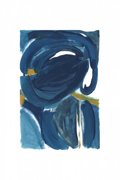 Tiefblaue goldene Wirbel von cartissi