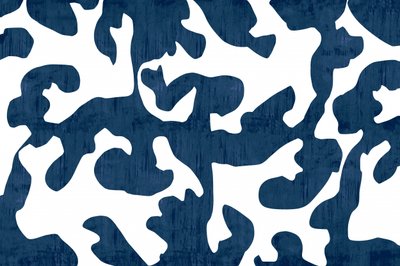 Fließendes Indigo-Muster von cartissi