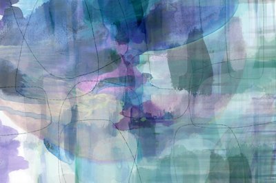 Fließendes Aquarell abstrakt von cartissi