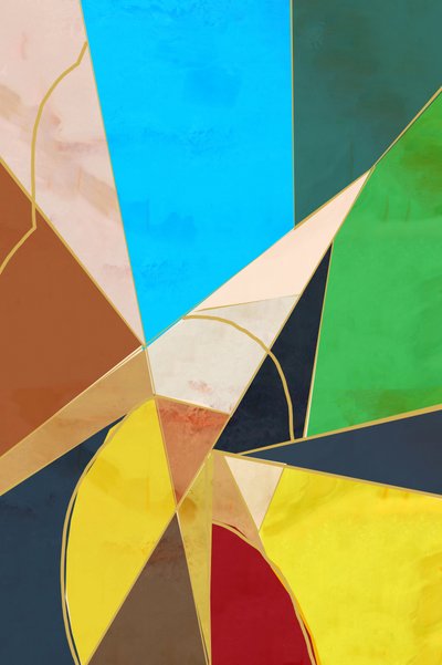 Geometrisches Farbspiel von cartissi