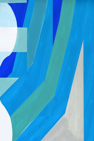 Moderne Blaue Formen von cartissi