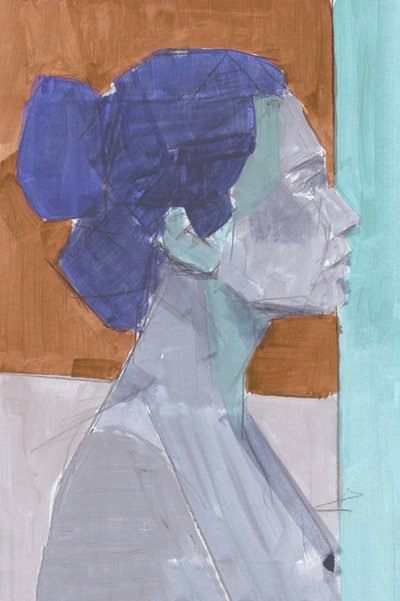 Modernes blaues Profil von cartissi