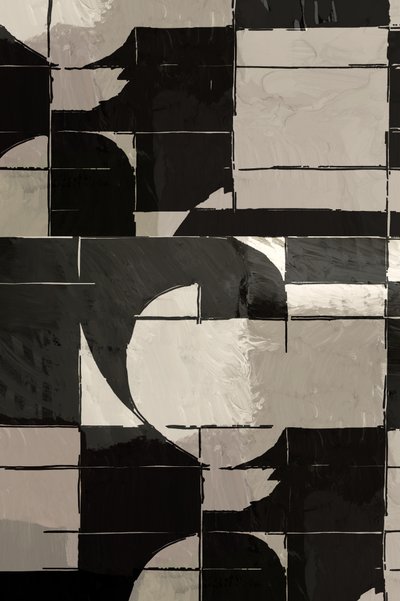 Monochrome geometrische Kurven von cartissi