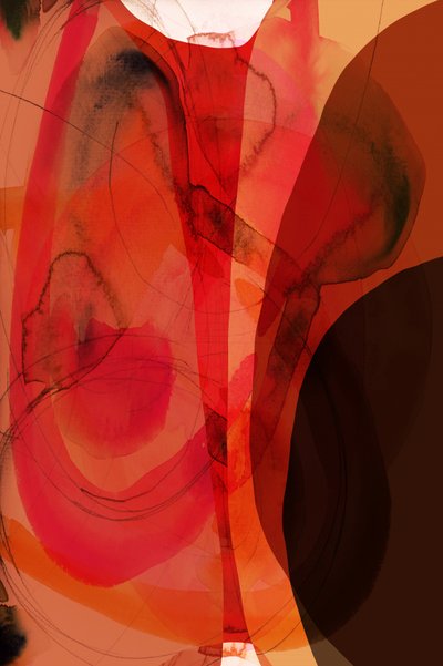 Orange Roter Abstrakter Fluss von cartissi