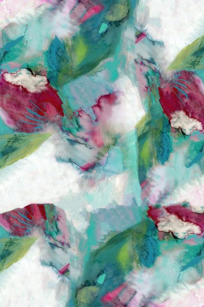 Lebendige florale Abstraktion von cartissi