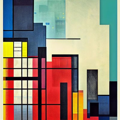 Architektonische geometrische Abstraktionen von F. Abderrahim