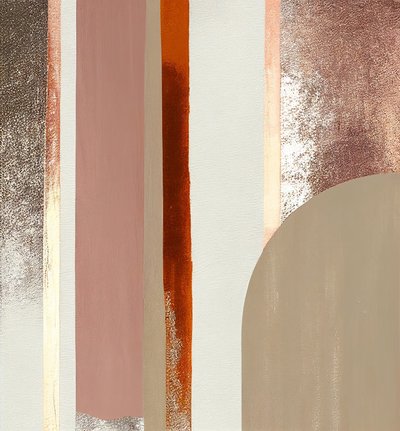 Digitale Malerei, Braune abstrakte Linien von F. Abderrahim