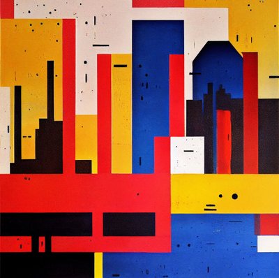 Geometrische Formen, einheimische Farben von F. Abderrahim