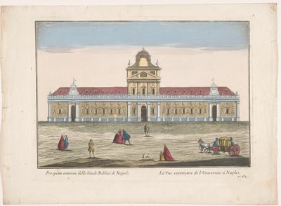 Ansicht der Universität von Neapel von familie Remondini (attributed to)
